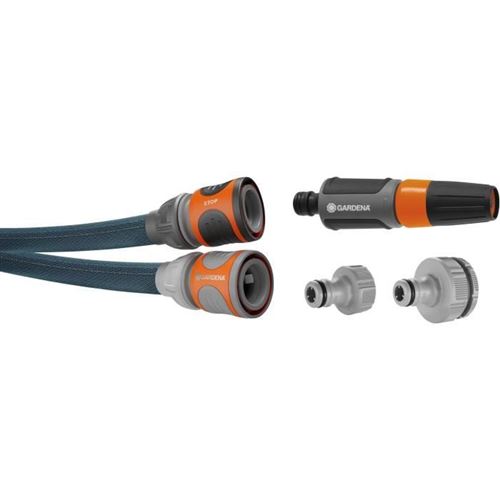 GARDENA 18475-20 Liano Xtreme 25m Durable Textile Hose Set UV/Fros...