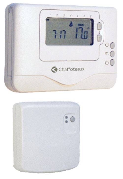 Thermostat d’Ambiance Sans Fil Contact sec Programmable Easy Control R Chaffoteaux Compatible toutes chaudières