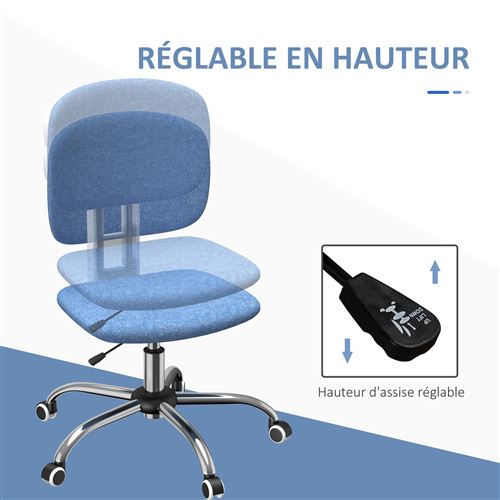 Chaise de bureau ergonomique - hauteur réglable, pivotante 360