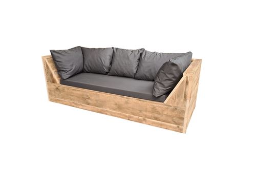 Wood4you - divano lounge Phoenix Steigerhout 220Lx70Hx80P cm plof