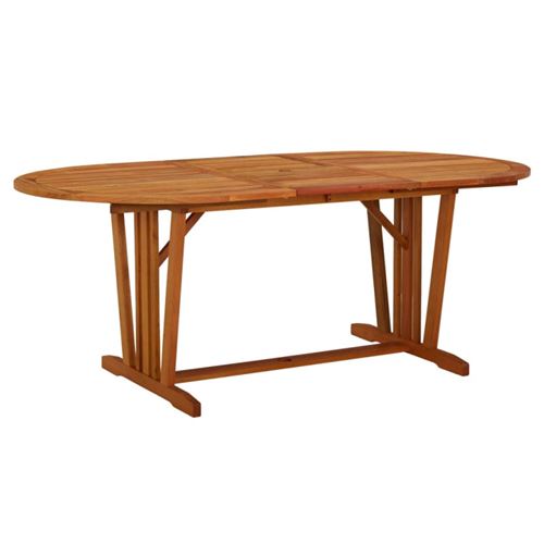 Table de jardin 200x100x75 cm Bois d eucalyptus solide