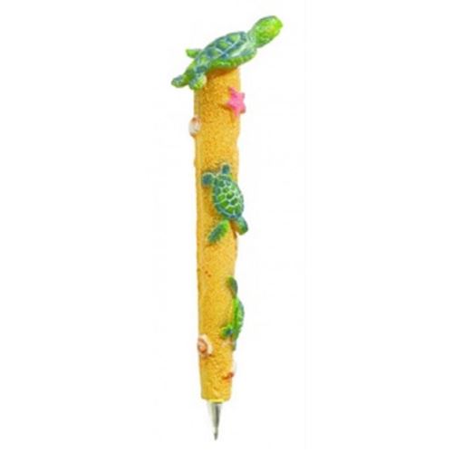 IMPEXIT - Stylo torte de mer en résine 13/3/1,5 cm