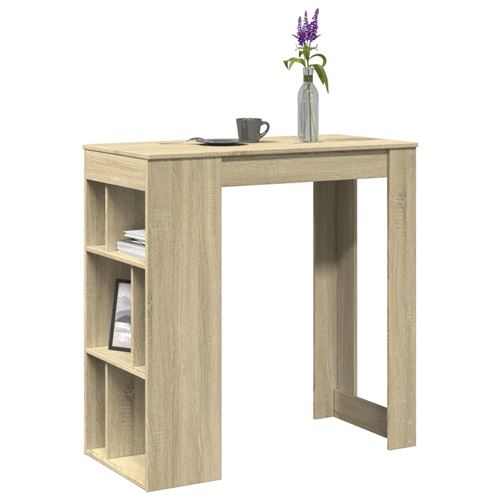 vidaXL - Table de bar - Chêne sonoma - Bois d'ingénierie - Image 2