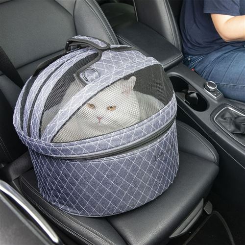 Comparer les prix de Jack and Vanilla Sac de transport pour animaux de compagnie Bizou Gris