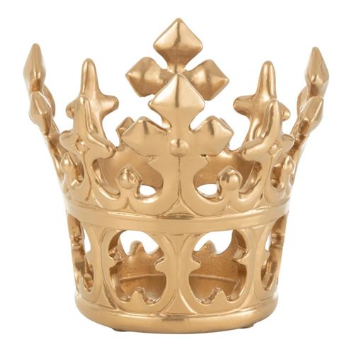 Non Communiqué Couronne Déco "Élisabeth" 18Cm Or