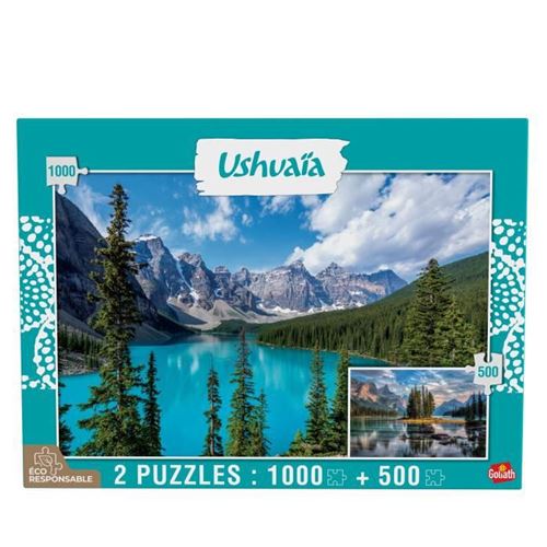 Goliath - Puzzle - Collection Ushuaia -Lac De Moraine Et Lac De Maligne (Canada)