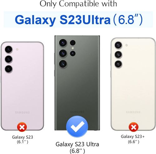 Verre Trempé pour Samsung Galaxy S23 Ultra (6,8) [Pack 2] Film