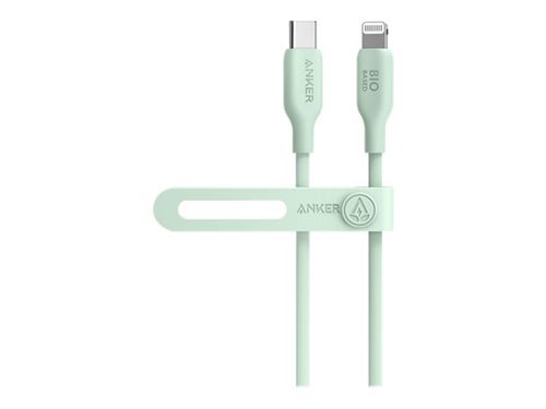 Anker 541 - Câble Lightning - 24 pin USB-C mâle pour Lightning mâle - 91.4 cm - vert - USB Power Delivery