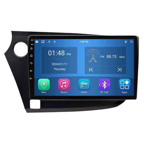 Autoradio RoverOne® Bluetooth CarPlay Android Auto Navigation 4Go RAM 64Go ROM pour Honda Insight 2 2009-2014