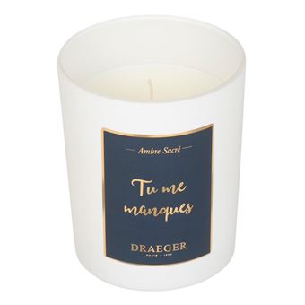 Bougie Cadeau - Tu Me Manques - Draeger Paris