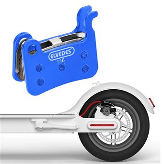 Plaquette de frein bleu pour trottinette électrique.