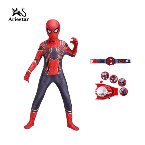 KJHGVBM Costume Spiderman Enfant,Deguisements Complet Spiderman Adu