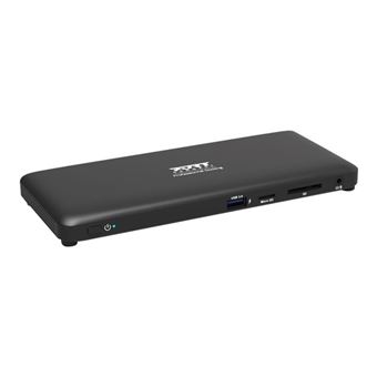 PORT connect Professional Docking OFFICE - Station d'accueil - USB-C 3.1 Gen 2 - HDMI, 2 x DP - GigE - 130 Watt - Europe