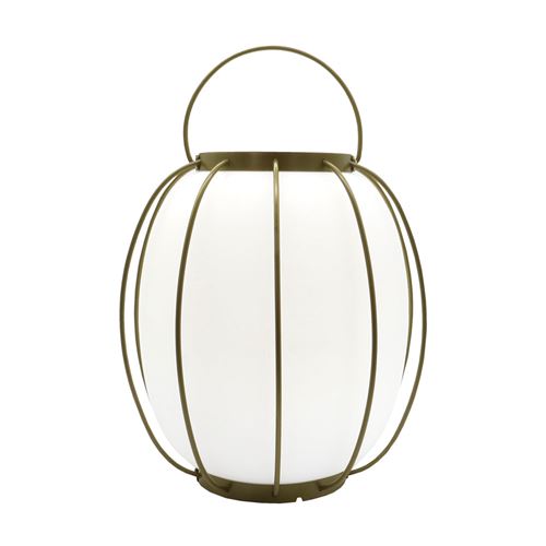 Lampe de table sans fil TULUM Gris Métal H27cm