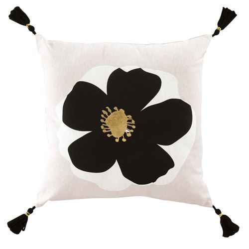 Non Communiqué Beige Coussin Déco Pompons "Issey" 45X45cm Naturel