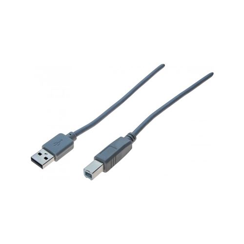 Dexlan - Cordon USB 2.0 A vers B - 3 m - Gris - Image 3