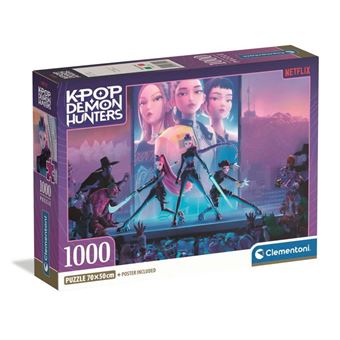 Clementoni - K-Pop Demon Hunters - Puzzle 1000 Pieces - 1