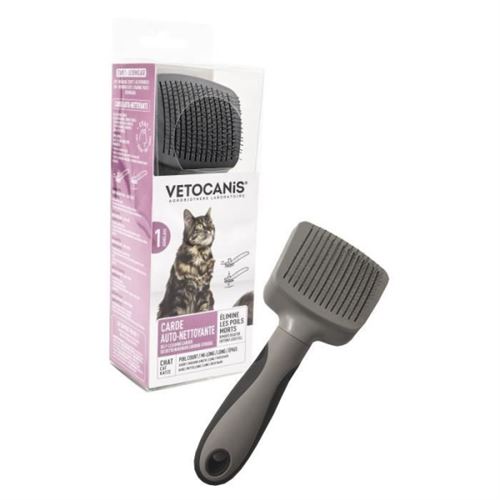 Meilleurs prix pour VETOCANIS Brosse carde Retractable et Autonettoyante pour Chat