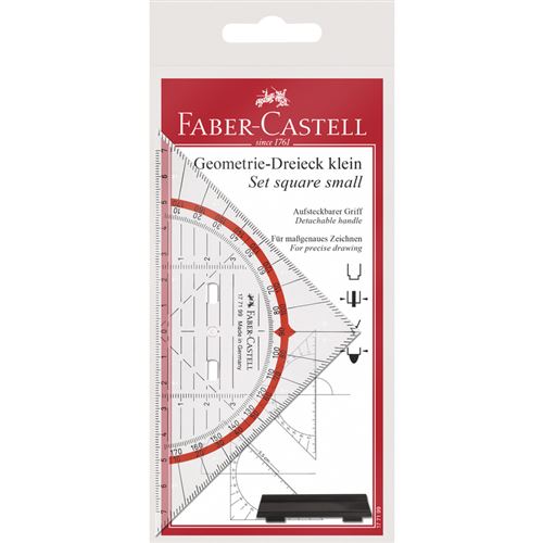Faber-Castell Equerre Rapporteur Bk 1 Petite, Avec Poignée