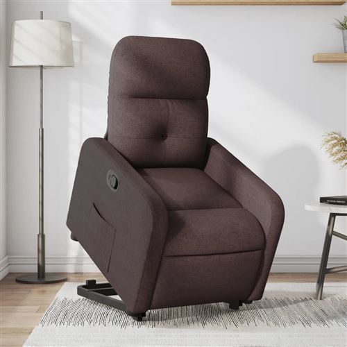 Non Communiqué Marron Vidaxl Fauteuil De Relaxation Inclinable Tissu Foncé