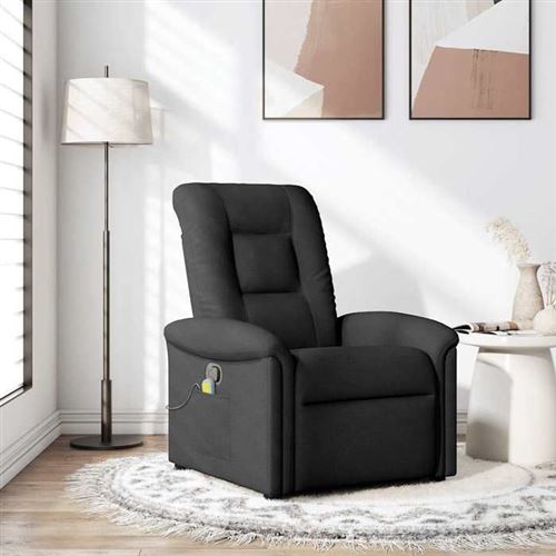 Non Communiqué Noir Vidaxl Fauteuil De Massage, Relaxation Tissu