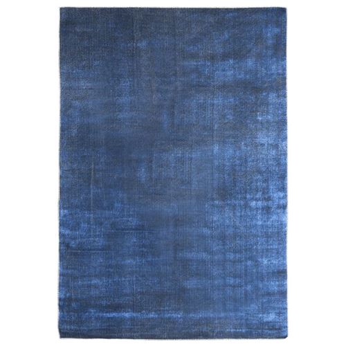 vidaXL Tapis lavable pliable Bleu marine 140x200 cm Polyester