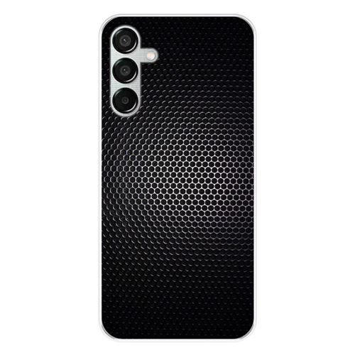 Coque en silicone imprimée compatible Samsung Galaxy M15 5G Dark Metal
