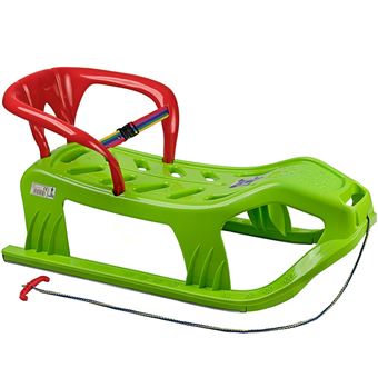 Snow Star Traineau Luge Haute Pour Bebe Et Enfant Vert Avec Dossier Luge Achat Prix Fnac