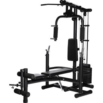 Toorx Station de Musculation Multifonction avec Pack de Poids en Acier 90 kg MSX-3000