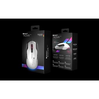 ROCCAT KOVA AIMO - Souris - droitiers et gauchers - optique - filaire - USB - blanc