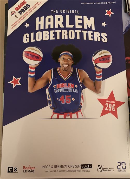 Harlem Globetrotters - The Original / Basket - 40x60cm - Affiche