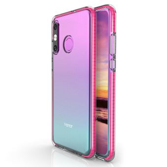 coque en tpu hybride bicolore resistant aux chocs rose pour huawei p30 lite