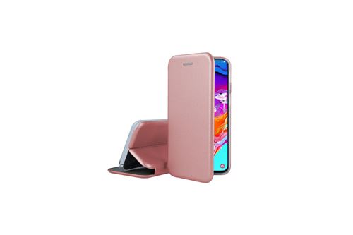 Ibroz Etui Folio Cover en Cuir rose pour Samsung Galaxy A70