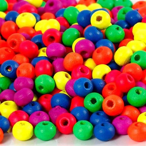 Creotime perles 5 mm env. 80 pièces multicolores