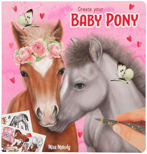 Miss Melody livre de coloriage Baby Pony girls 21 cm papier 3 parties