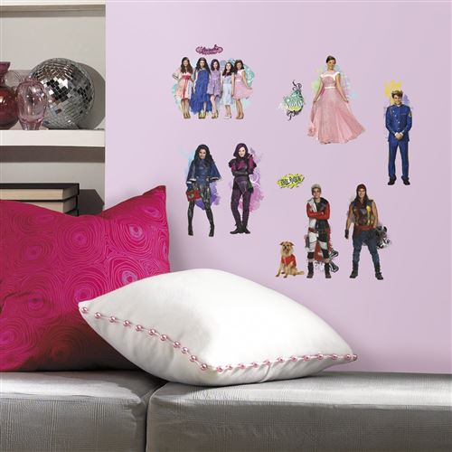 THE DECO FACTORY Thedecofactory RMK2850SCS Descendants Multi ROMMATES REPOSITIONNABLES (24 Stickers), Vinyle, Multicolore, 104 x 26 x 2,5 cm 