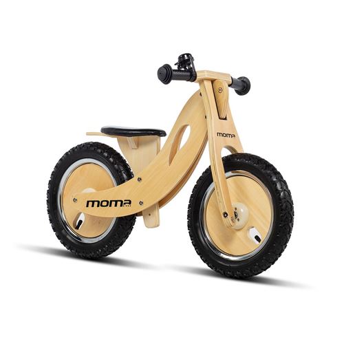 Moma Bikes, Vélo, Draisienne Enfant en bois naturel Woody Sport sans pédales - Roues 12