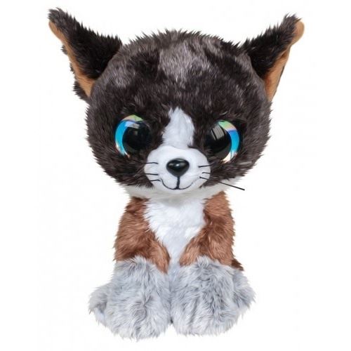 Lumo Stars Peluche chat Forêt en peluche 15 cm marron