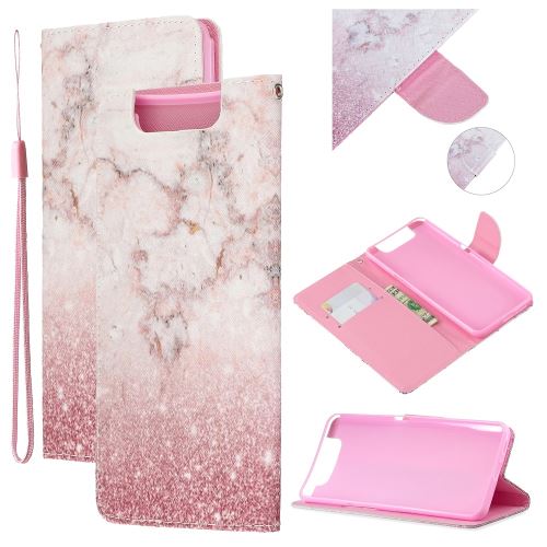 Etui en PU impression de modèle motif colorisé pour votre Samsung Galaxy A80/A90