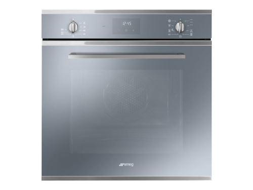 Smeg Cucina SF6400TVS - Four - intégrable - niche - largeur : 55.4 cm - profondeur : 56 cm - hauteur : 58.3 cm - avec système auto-nettoyant - classe A - verre argenté