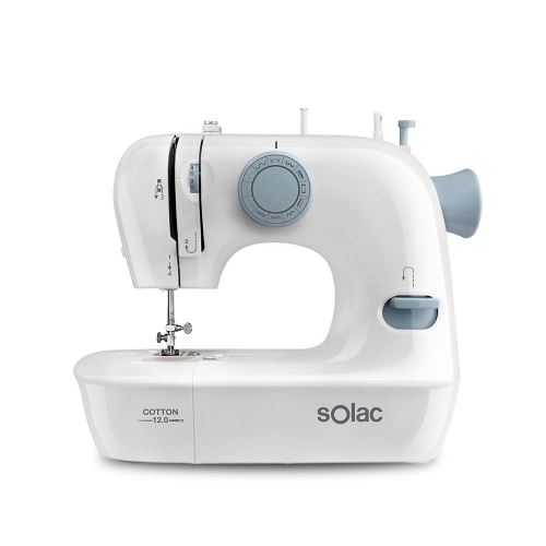 SOLAC COTTON 12.0-SW8220 Machine a coudre - 7,2 W - 2 vitesses - Blanc