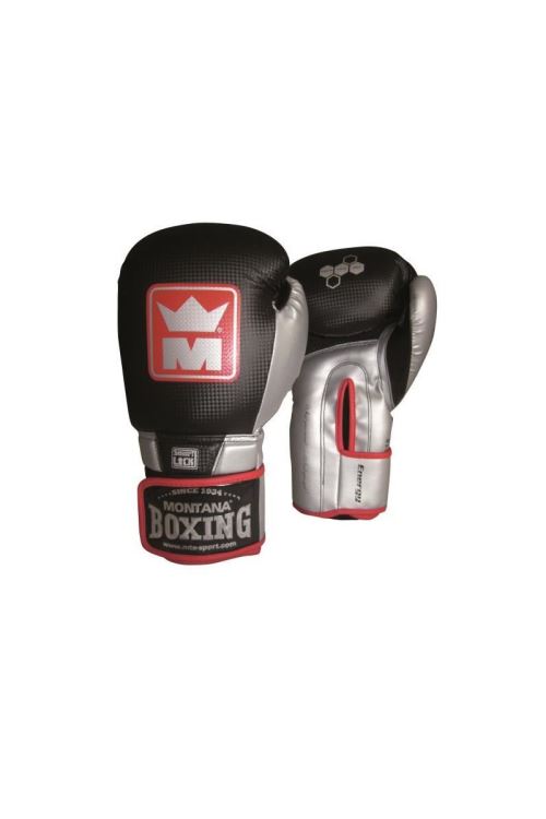 MONTANA Gants multiboxe Energy - Gris argent et carbone