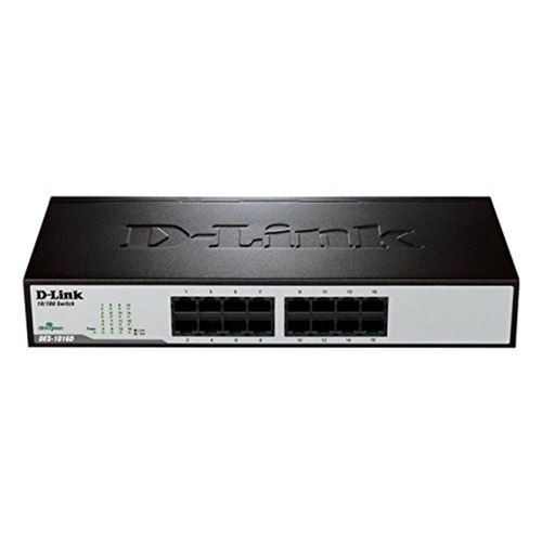 D-Link DES 1016D - commutateur - 16 ports - non géré - Montable sur rack
