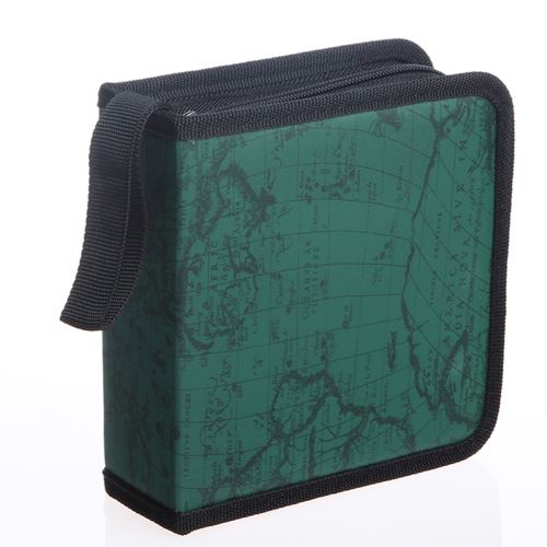 Etui housse de protection portable pour 40 disques CD/DVD - Vert