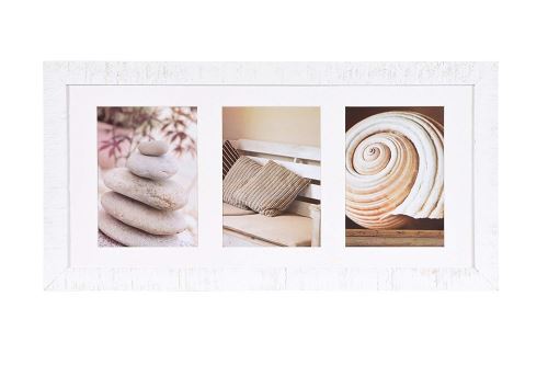 Henzo Driftwood Cadre Photo Bois, Bois, Weiss, 27.5 X 54.5 X 1.5 Cm