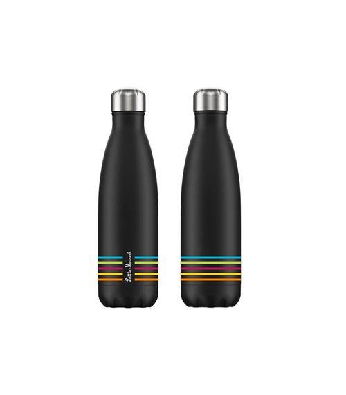 Gourde metal Little Marcel MPA12 isotherme 500ML Double paroi Sans BPA, bisphénol A ni agent toxique noir