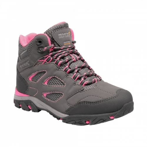 Regatta - Chaussures montantes de randonnée HOLCOMBE - Unisexe (33 FR) (Gris/rose) - UTRG3622