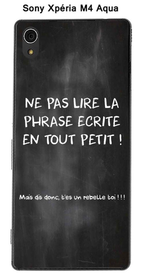 Coque Citation tableau-3 pour Sony Xpéria M4 Aqua