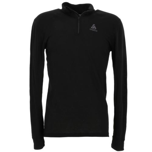 Sous vêtements thermiques chaud Odlo Warm noir 1/2 zip ml tee Noir taille : XXL réf : 85325