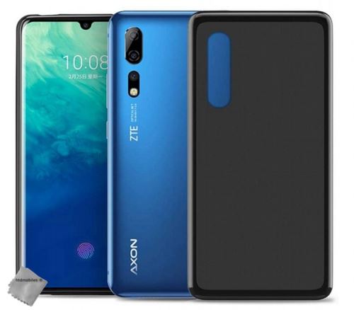 Coque silicone gel fine pour ZTE Axon 10 Pro avec film ecran - NOIR